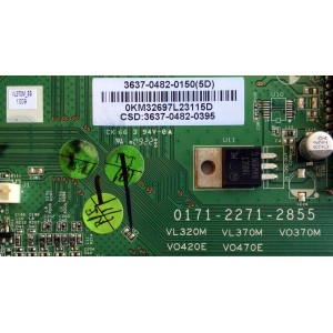 MAIN / VIZIO 3637-0482-0150 / 0171-2271-2855 / 3637-0482-0395 / MODELO VL370M